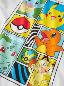 NAME IT Pokemon T-shirt Dams Bright White